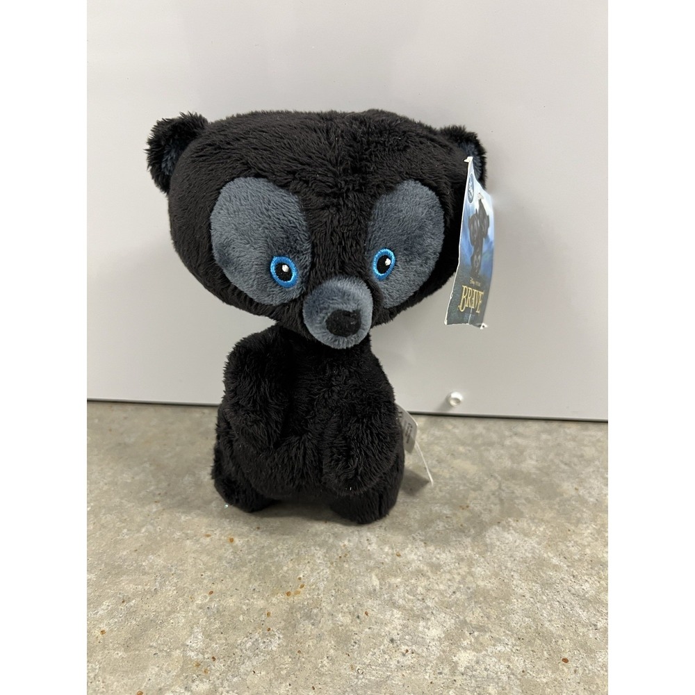 Disney Brave Bear Hubert 7" Pixar Black Bear Plush Stuffed Animal New With Tags